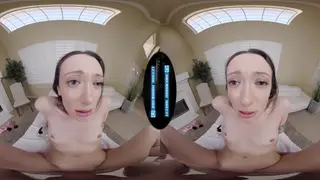 Petite Stripper Delivers Flexible VR Massage and Doggystyle Ride