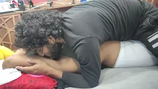 Indian Wife Blindfolded for Cuckold Surprise With Friend