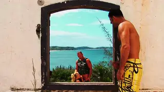 Blonde Petite Takes Two Cocks in a Wild Outdoor Double Penetration