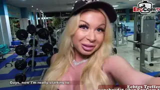 Blonde Muscular Student Surprises Fat Man With Passionate Session