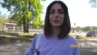 Italian Amateur Approached Outdoors for Casting Opportunity