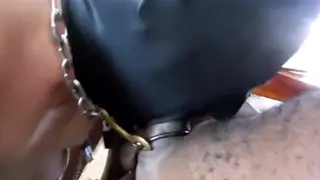 Chained Sub Services Muscular Ebony Daddy's BBC