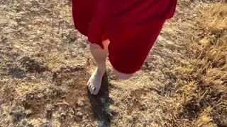 Exhibitionist Strokes Flaccid Cock on Public Hiking Trail