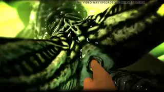 Trans Woman Strokes Her Large Cock in Sci-Fi Setting
