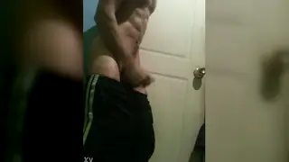 Latino Guy Strips and Strokes in a Brief Solo Clip