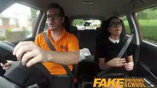 Spanish Student Earns Her License with a Roadside Blowjob