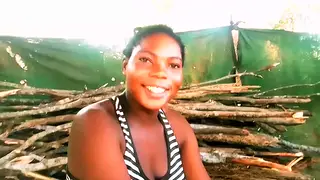 Ebony Goddess Enjoys Sensual Foot Massage in Kitchen