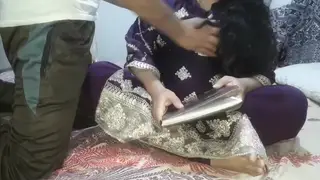Blonde Indian Teacher Gives a Blowjob Before Hard Doggystyle