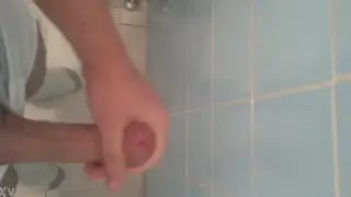 Solo Guy Works His Cock to Completion in Quick Handjob Clip