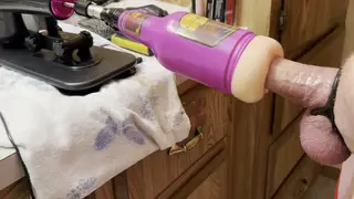 Solo Performer Uses Anal Toy Attachment in POV