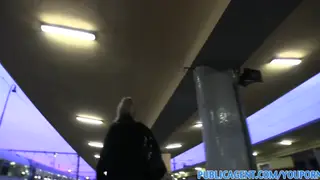 Stranger Convinces a Czech Babe to Suck and Fuck Outdoors