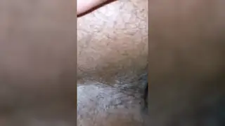 Ebony Bottom Takes White Cock Raw in Homemade Clip