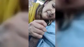 Mature MILF Services Younger BBC in Car