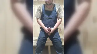 Slim European Guy Enjoys a Quick Solo Session
