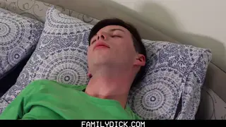 Stepdad Joins Twinks for Bareback Threesome