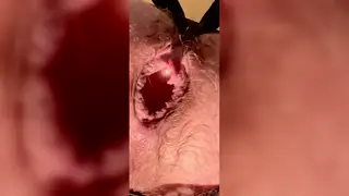 Hairy Bear Shows Gaping Asshole with Toys in POV