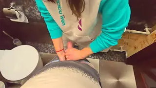 Petite MILF Takes a Deep Creampie in Lingerie POV