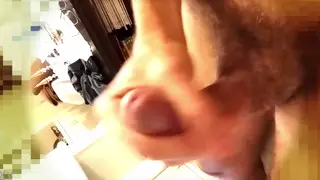 European Guy Strokes to Morning Cumshot
