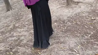 Indian Housewife Explores First Encounter With Boss Outdoors