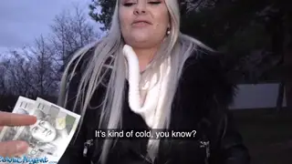 Busty Amateur Sucks Stranger Outdoors Then Moves to Casting
