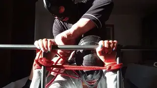 Bound MILF Endures Rough Deepthroat and Tit Cumshot