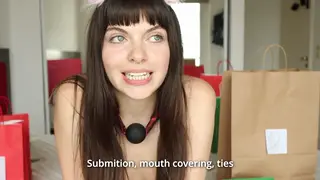 Latina Couple Unboxes Holiday Sex Toys