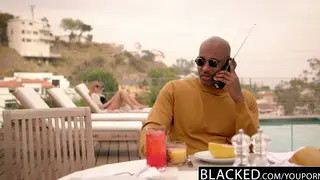 Blonde Employee Earns Facial From Black Boss in Office
