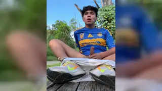 Latino Teen Cruises a Public Bathroom for Older Men