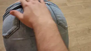 Stepsister Gets Stuck In Jeans Before Doggystyle