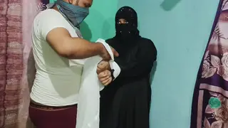 Hijabi Indian Couple Fucks Hard in Doggy Style
