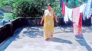 Indian Girlfriend Fucked in Kitchen and Bathroom