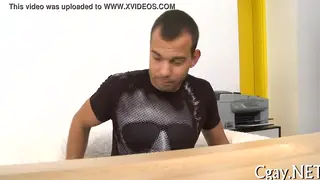 Amateur Guy Kneels for a Deep Blowjob on Camera