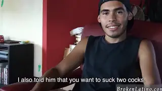 Latino Pair Goes Bareback After Blowjob