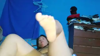 Curvy Latina Wife Masturbates Her Pussy to a Shaking Climax in POV