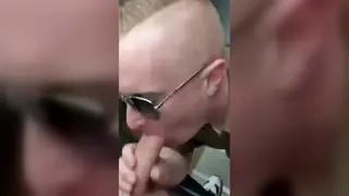 Latino in Uniform Delivers Sloppy Blowjob on Camera