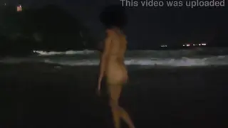 Latina Girlfriend Takes a Creampie on Rocky Beach