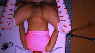Petite Wife's Friend Rides Husband While She Shops