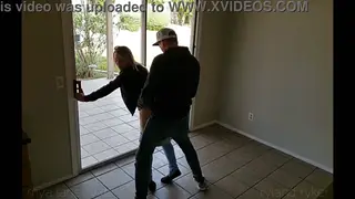 Blonde Couple Gets Caught in Neighbor's Bathroom