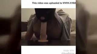 Solo Guy Practices Deepthroat with Toy