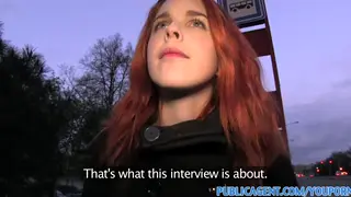 Redhead Stranger Takes Anal in Casino Bathroom