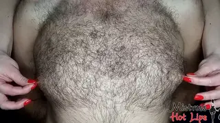 Brunette Mistress Milks Cock and Swallows Every Drop
