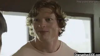 Twink Takes Two Stepbrothers in Bareback Threesome