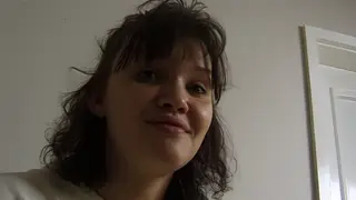 MILF Shows Off Pussy Then Swallows Deep Throat Load