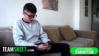 Colombian Stepsister Takes Big Dick Deep in Throat
