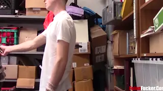 Teen Twink Takes BBC from Uniformed Cop in Jail Cell