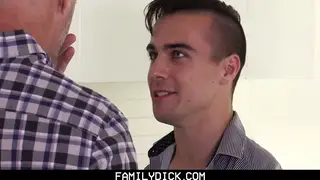Stepdad Feeds Stepson a Thick Facial After Blowjob