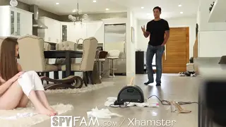 Stepdad Makes Stepdaughter Squirt After Catching Her