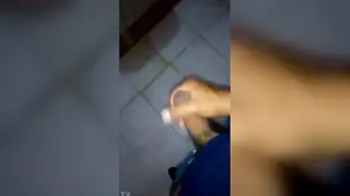 Straight Guy Strokes Himself for a Watching Friend