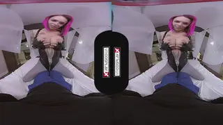Busty Cosplayer Gives POV Blowjob Then Rides in VR