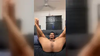 Latino Amateur Shows Uncut Asset in POV Solo Session
